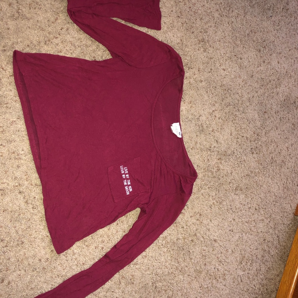 Red crop top